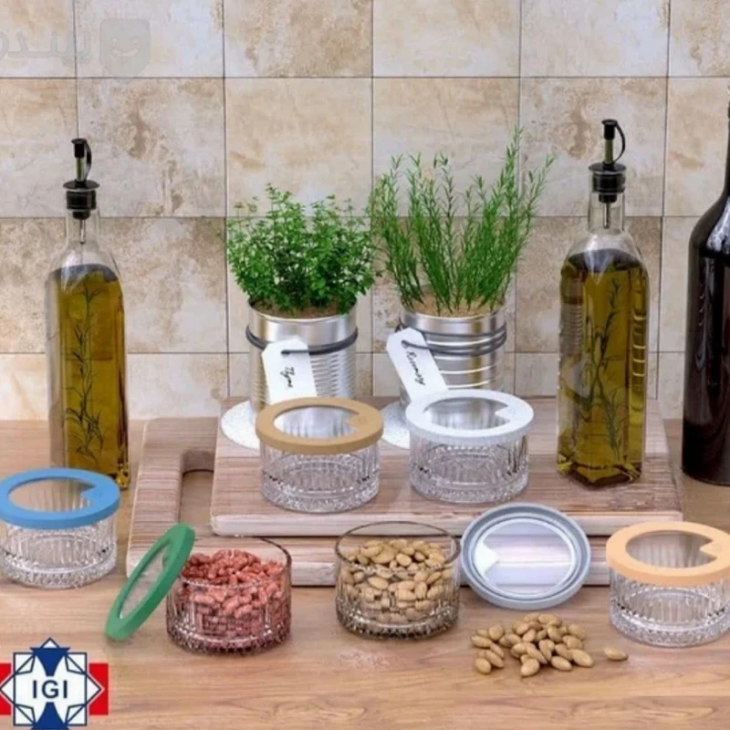 ظرف شیشه‌ای برند اصفهان گلس مدل هیدا سایز کوچک