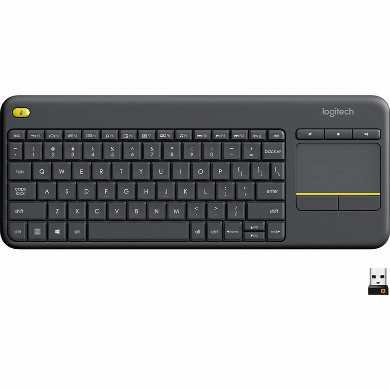 کیبورد بی سیم لاجیتک Logitech مدل K400 Plus با تاچ پد یکپارچه
