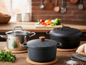 فرق قابلمه استیل، گرانیت و چدن در چیه؟