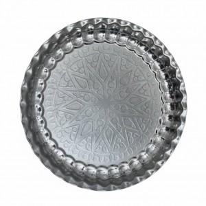 سینی استیل گرد مدل کنگره