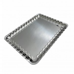 سینی استیل مستطیل مدل کنگره