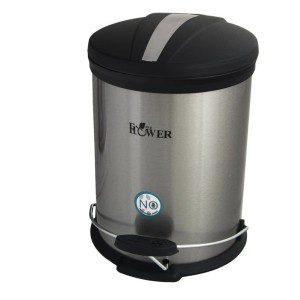 سطل زباله استیل مدل Flower پدالی ۳ لیتری