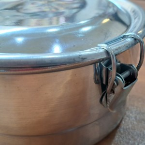 ظرف غذا ( لانچ باکس ) آلومینیوم مهدی مدل طبقه دار گرد