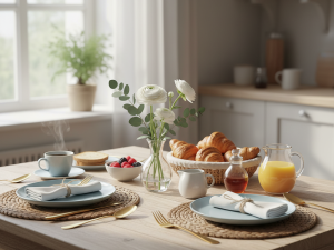 ۵ ترفند کاربردی برای چیدمان زیباتر میز صبحانه