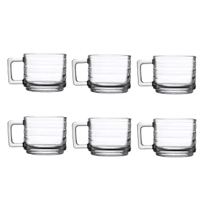 فنجان زنگان مدل لاین بسته ۶ عددی