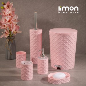 ست سرویس بهداشتی لیمون مدل طرح گل