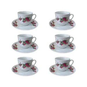 سرویس ۱۲ پارچه گل سرخی