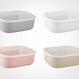 سرویس آبکش و لگن ۶ پارچه لیمون