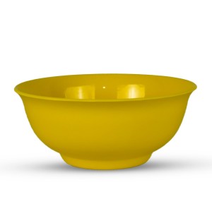 کاسه(پیاله)آبگوشت خوری رنگی(زرد) ملامین