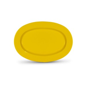 دیس مرغ خوری رنگی (زرد) ملامین