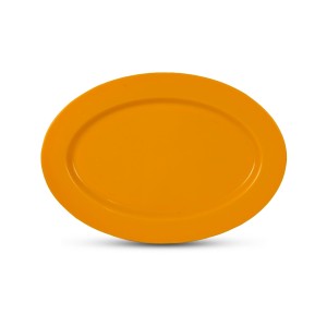 دیس مرغ خوری رنگی(نارنجی)ملامین