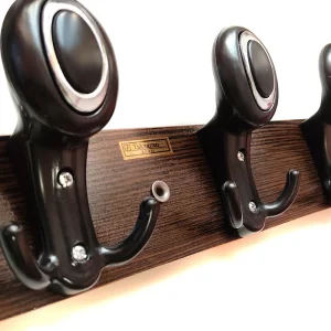 دیوارکوب(آویز) لباس  ۵ شاخه چوبی