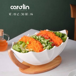 سالادخوری(آجیل خوری) پایه چوبی کشکول کارولین