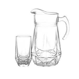 سرویس پارچ و لیوان 7 پارچه استاتیک نوری تازه