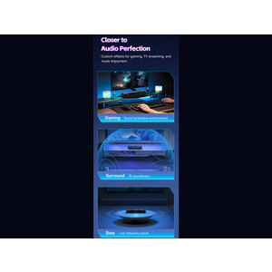 ساندبار و اسپیکر بلوتوثی بیسوس Baseus AeQur DS10 Sound Positioning Acoustics A20054402111