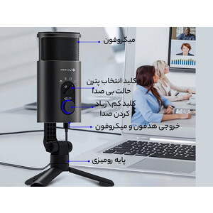 میکروفون کنفرانس شیائومی Xiaomi Yuemi YMMKF006 USB live game anchor conference microphone