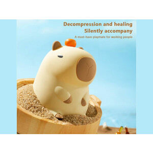 چراغ خواب رومیزی سیلیکونی شارژی New Capibara Silicone Night Light Sleeping DS-CPBR-01