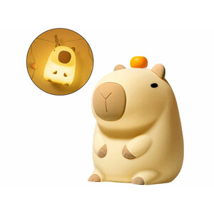قیمت چراغ خواب رومیزی سیلیکونی شارژی New Capibara Silicone Night Light Sleeping DS-CPBR-01