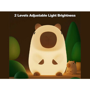 چراغ خواب رومیزی سیلیکونی شارژی New Capibara Silicone Night Light Sleeping DS-CPBR-01