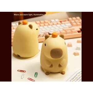 چراغ خواب رومیزی سیلیکونی شارژی New Capibara Silicone Night Light Sleeping DS-CPBR-01
