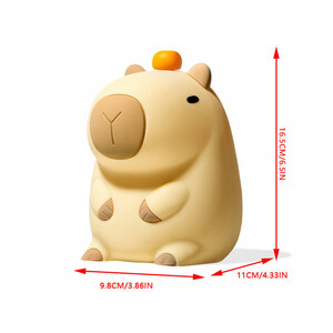 چراغ خواب رومیزی سیلیکونی شارژی New Capibara Silicone Night Light Sleeping DS-CPBR-01