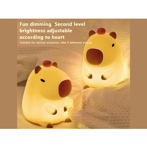 چراغ خواب رومیزی سیلیکونی شارژی New Capibara Silicone Night Light Sleeping DS-CPBR-01