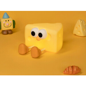 قیمت چراغ خواب سیلیکونی فانتزی رومیزی شارژی Cheese night light rechargeable silicone bedroom sleep L54