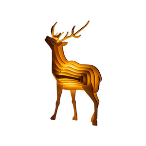 خرید چراغ های چوبی فانتزی طرح گوزن Animal Wooden Night Light Parent-Child Interactive Assemble Toys
