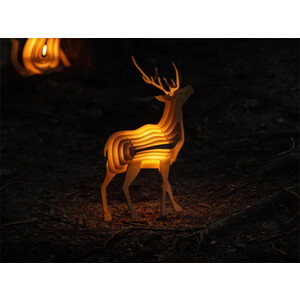 فروش چراغ های چوبی فانتزی طرح گوزن Animal Wooden Night Light Parent-Child Interactive Assemble Toys