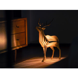 قیمت چراغ های چوبی فانتزی طرح گوزن Animal Wooden Night Light Parent-Child Interactive Assemble Toys