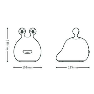 کیفیت چراغ خواب کودک طرح حلزون MUID Slug Silicone Night Light LED Soft Light y with Sleep Light H-L-14