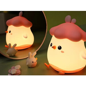 کیفیت چراغ خواب فانتزی طرح جوجه بلا Cute noob pat night light bedroom sleep light cute