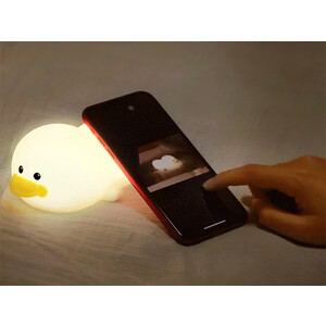 بهترین چراغ خواب سیلیکونی شارژی طرح اردک Duck LED Night Lamp Silicone USB Rechargeable Sleeping light
