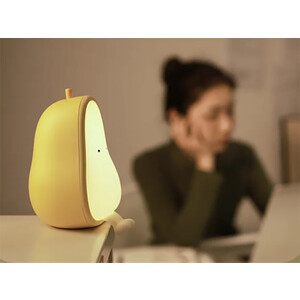 کیفیت چراغ خواب طرح گلابی اتاق کودک Cute Fruit Pear lamp Silicone Night Light USB Rechargeable Dimming Cartoon Bedroom