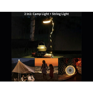 چراغ و ریسه کمپینگ نکس تول Xiaomi NexTool NE20233 Tent Decoration String Light LED Camping Lantern Camping Light