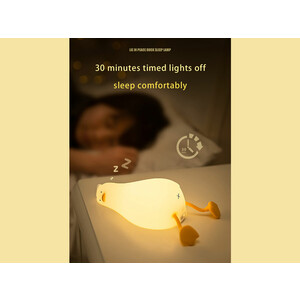 خرید چراغ خواب فانتزی رومیزی قابل شارژ Festive LED Lying Flat Duck Lamp