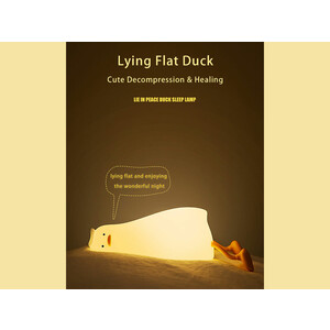 چراغ خواب فانتزی رومیزی قابل شارژ Festive LED Lying Flat Duck Lamp