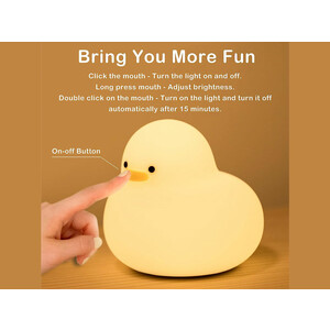 minimalist cute duck cartoon bedroom lamp