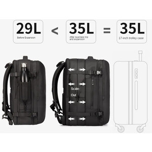 کوله لپ تاپ مسافرتی ضد آب بنج BANGE BG-1909 Small 35L Backpack Waterproof Traveling Computer Bag