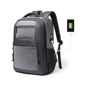 کوله پشتی ضد آب یو اس بی دار بنج BANGE BG-1921 Waterproof Backpack with USB Charging Port