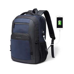 کوله پشتی ضد آب یو اس بی دار بنج BANGE BG-1921 Waterproof Backpack with USB Charging Port