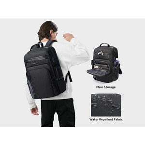 کوبه پشتی چرمی ضد آب یو اس بی دار بنج Bange BG-2602 Men Impaled Leather Waterproof Backpack with USB Port