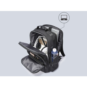 کوبه پشتی چرمی ضد آب یو اس بی دار بنج Bange BG-2602 Men Impaled Leather Waterproof Backpack with USB Port