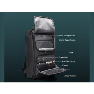 خرید کوله پشتی لپ تاپ 15.6 اینچی دارای پورت یو اس بی BANGE BG-7261 Laptop  Bag USB Charging Men 15.6 inch