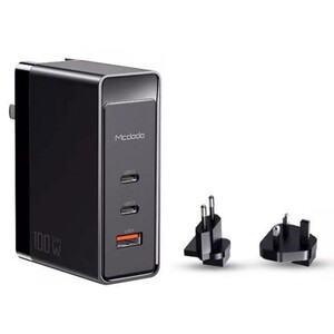 شارژر دیواری سریع 3 پورت 100 وات مک دودو Mcdodo CH-810 Pro GaN 100W Fast Charger