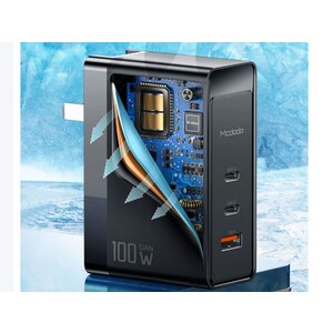 شارژر دیواری سریع 3 پورت مک دودو Mcdodo CH-810 Pro GaN 100W Fast Charger
