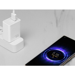 شارژر دیواری سریع با کابل تایپ سی شیائومی Xiaomi 55W GaN Fast Charger MDY-12-EQ