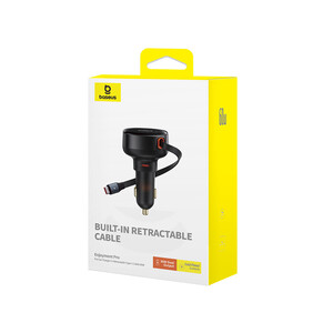 شارژر فندکی فست شارژ ماشین تایپ سی 60 وات بیسوس