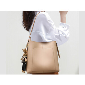 قیمت کیف دوشی زنانه با ظرفیت بزرگ New Women's Leather Bucket Bag Large Capacity