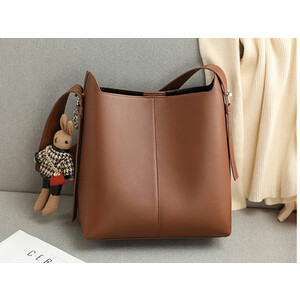 خرید کیف شانه ای زنانه با ظرفیت بزرگ New Women's Leather Bucket Bag Large Capacity